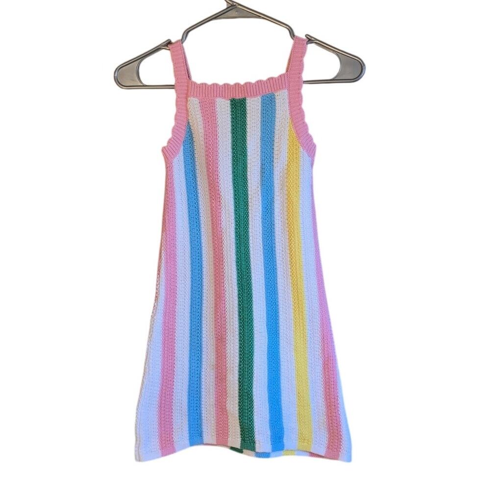 Old Navy knit granny blanket sundress girls size medium